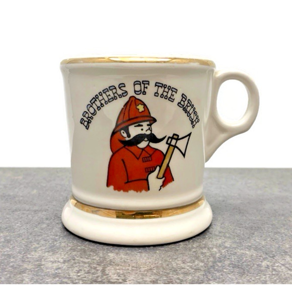 Vintage Brothers of the Brush Mustache Mug 8oz Ceramic Cup State‎ of Oregon 1859 - Picture 1 of 11
